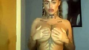 Watch the Big Titty Goth Finger Herself Hard. Does She Cum?