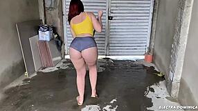 I hired this latina maid for the construction job, and her beautiful ass had everyone drooling