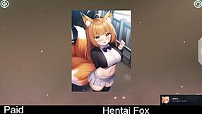 Hentai Fox Game Character in Anime Adventure