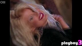 stunning blonde mature victoria silvstedt strips naked, revealing big tits in hot poses