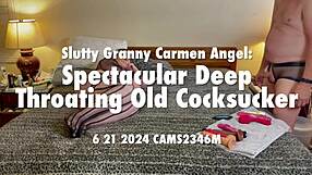 yo, granny carmen angel nails deep throat like a pro