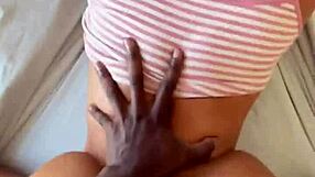 latina actress bends over for interracial doggystyle creampie