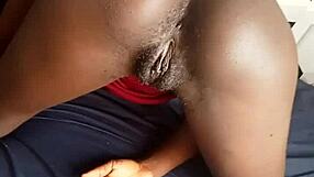 My Little Black Slut Enjoys Her Juicy Pussy Punished Bent Over In The Garage