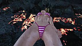 Tk8 Ryona features Lili in bikini mod