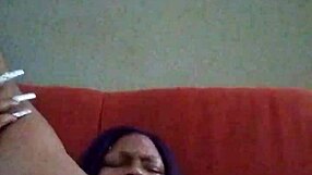 Ebony Girl Makes Herself Creamy!