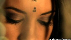 brunette milf teases in her tight black dress for solo fun