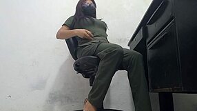 A Very Feminine Doctor Masturbates in Front of a Patient While Providing Medical Care