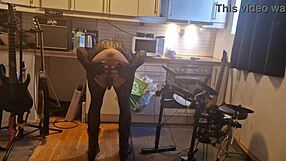 Wanted Production star Kit Willer gets ass ripped open in kitchen for Honey’s big cock