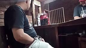 playing with myself at work, giving handjob