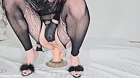 adina125ml - too much anal play with heels, lingerie, and toys