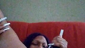 Ebony Girl Makes Herself Creamy!