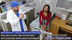 Doctor Tampa Humiliates Ebony Solana During Cheerleading Physical Exam