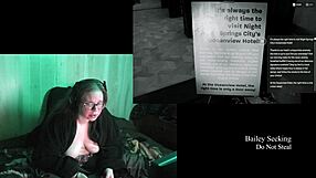 Naked night springs playthrough part 3, showing big tits and fat ass