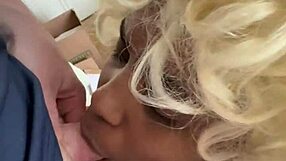 Homemade Ebony Blonde Blowjob And Doggystyle
