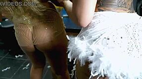 Bruna and Isa twerk and show their pussies on podcast, leaving Ruan speechless