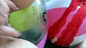 Sophie Fingers Pussy In Jeans Miniskirt And Red Lingerie On Webcam