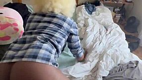 Homemade Ebony Blonde Blowjob And Doggystyle