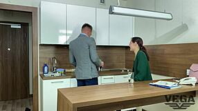 Stepsister Reads Book, Then Sucks Dick with Passion. Her Tight Ass Begs for More Action!