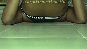 Naija Homemade Pussy Featuring Big Natural Tits in See-Through Lingerie