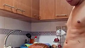 Devouring My Mother-in-Law's Wet Vagina for Breakfast in the Kitchen