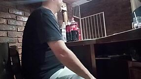 playing with myself at work, giving handjob