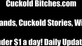 Wife Humiliates Cuck With Interracial Cock.