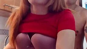 Devouring My Mother-in-Law's Wet Vagina for Breakfast in the Kitchen