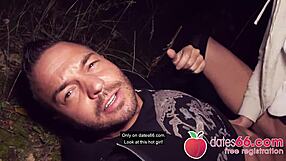 redhead kessie shy gets banged hard behind a billboard in berlin