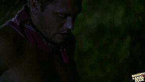 a brunette with small tits seduces a guy to fuck her all night outdoors