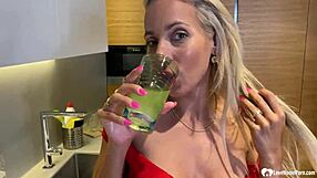 will this smoking blonde milf get you hard with her teasing?