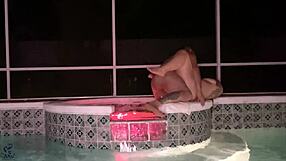 Pretty Pink Peacock Squirting Outdoors with Hairy Charm