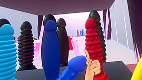 Vr masturbating with dildos beads vibrators