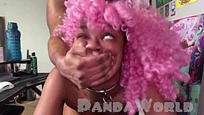 Interracial BBC Ebony Anal Titty Job Squirt