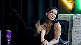 Morena Demonstrates Blowjob On Toy - Marcelly Melo Sheer Red