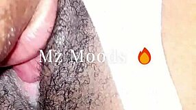Hot Tongue Action on Mz Moods' Juicy Pussy
