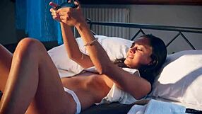 Thelifeerotic cute brunette sima fingers her petite pussy solo