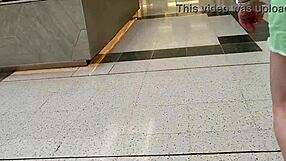 Trashy tattooed Kiwi slut exposes pussy at mall and public street