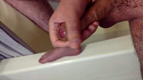 masturbation before taking a shower in bathroom
