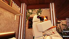 Slutty Traffic Cone Receives Blowjob And Domination From Master