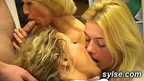 Two Hot Milfs Toying At Restaurant