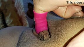 this sex toy is much better than a tongue for wet pussy masturbation in pov lesbian homemade