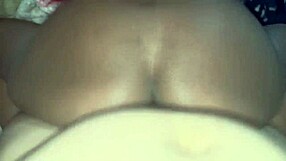 Petite black beauty shakes her ass while getting deep stroked and creampied