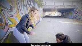 Hot latina teen sucks monster cock