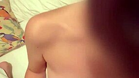 Intimate home video of asian teen couples intense bedroom moment