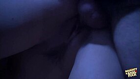 a brunette with small tits seduces a guy to fuck her all night outdoors