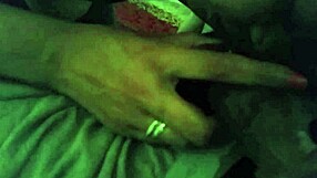 Busty redbone gives sloppy blowjob to big black cock