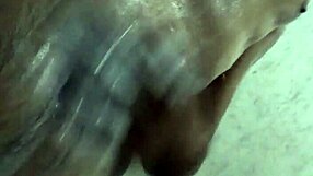 Enjoying Handjob on Big Monster Cock