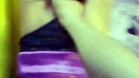 I see this bonita estudiante showing off her beautiful long hair and dress in the clip