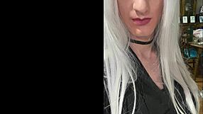 Platinum Blonde Crossdresser After Date!