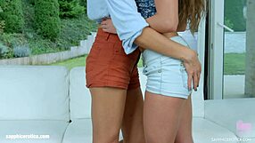 Anita Bellini And Dominica Phoenix In Double Stuffed Lesbian Scene By Sapphix